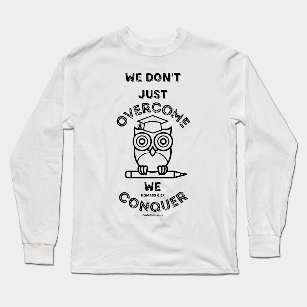 Teacher Conquer Black Long Sleeve T-Shirt by People of the Spoon